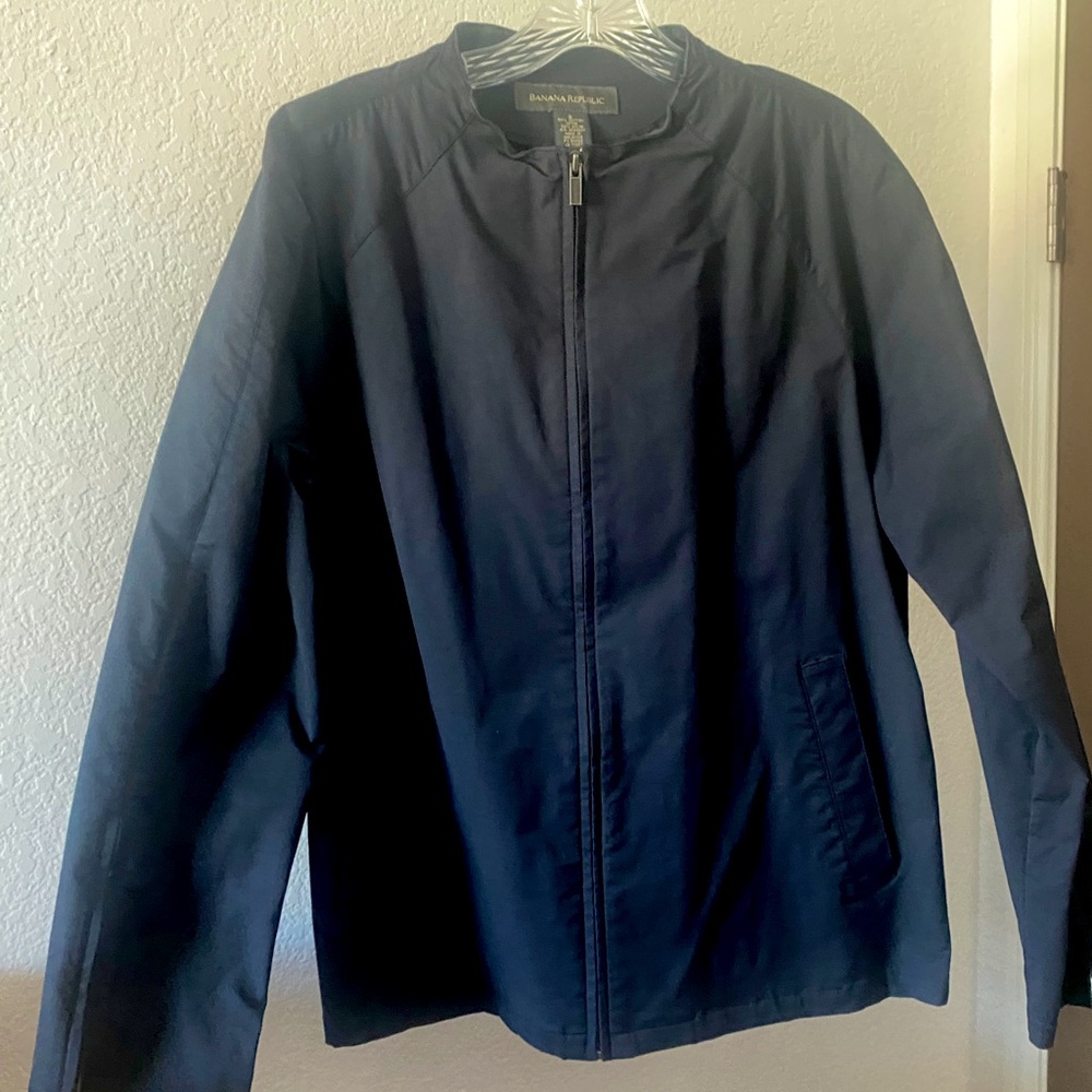 Banana Republic Black light weight zipper jacket (S)